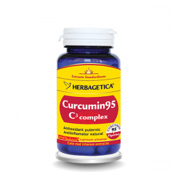 CURCUMIN 95 C3 COMPLEX (60 cps) - Antioxidant, antiinflamator si anticancerigen